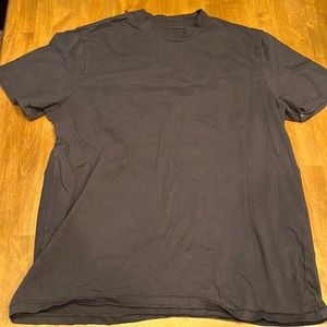 Open Edit Nordstrom mock neck tee shirt large slate blue